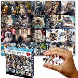 New Cute Cats 250 Pieces Jigsaw Puzzle Featuring heartwarming Kittens